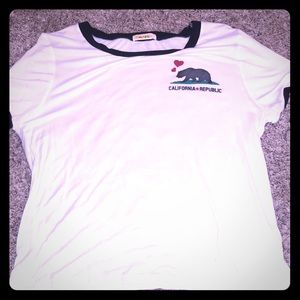 California Republic White Tee